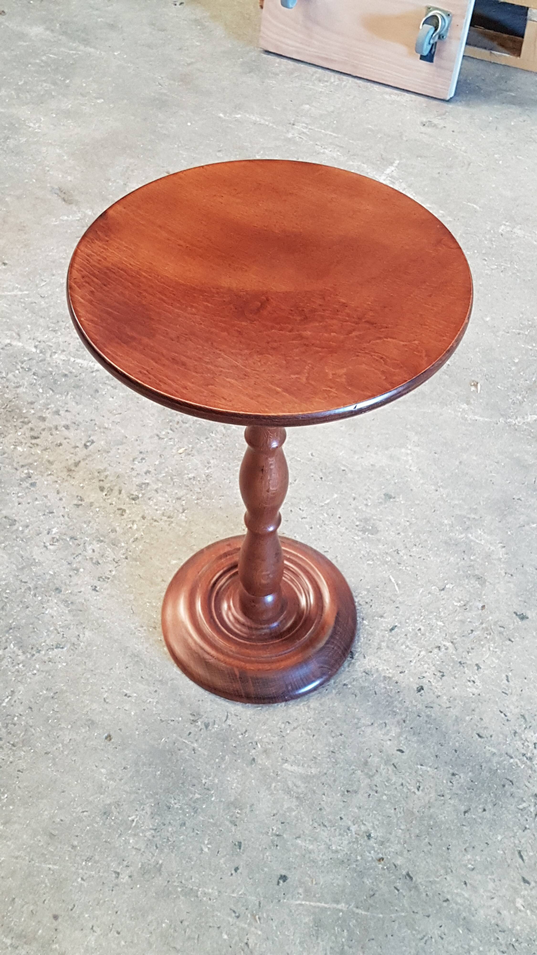 Round side table