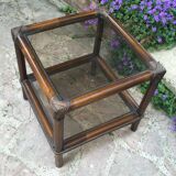 Coffee table piece of rattan sofa