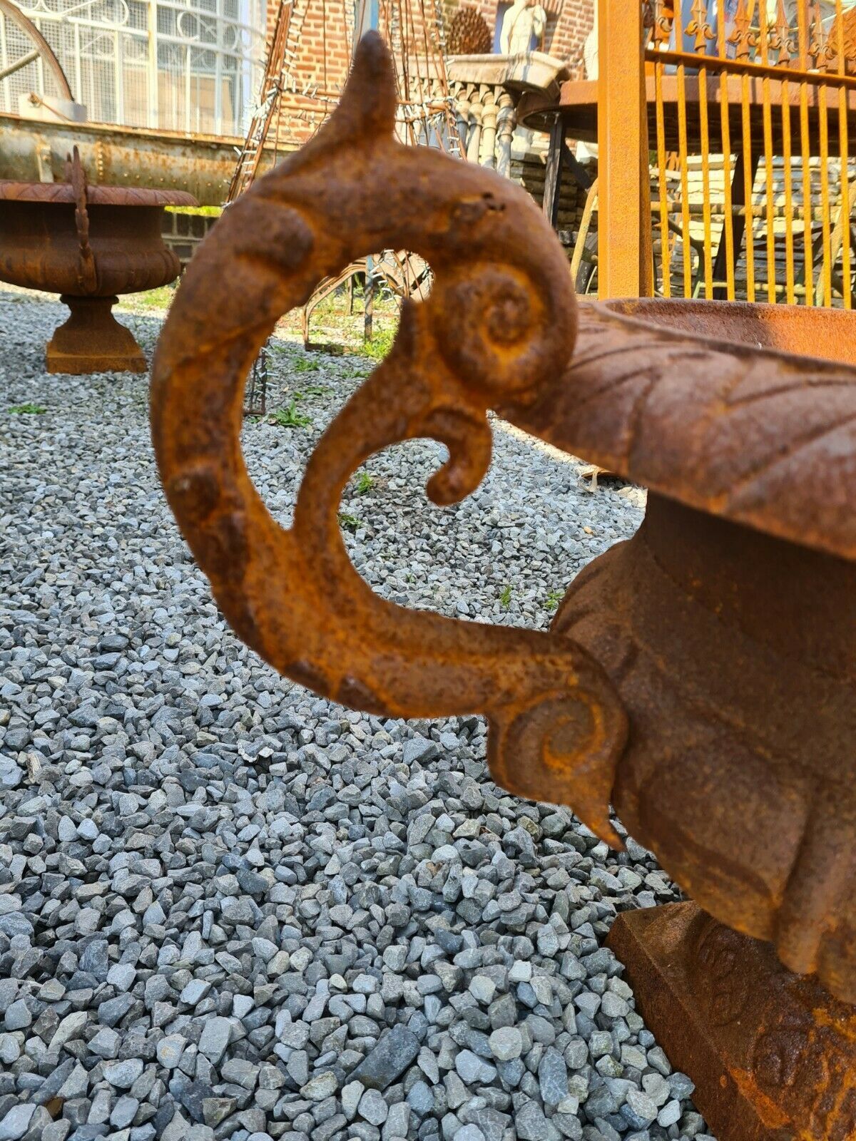 cast iron-eared medici vase