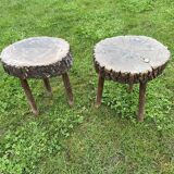 Pair of tripod stools
