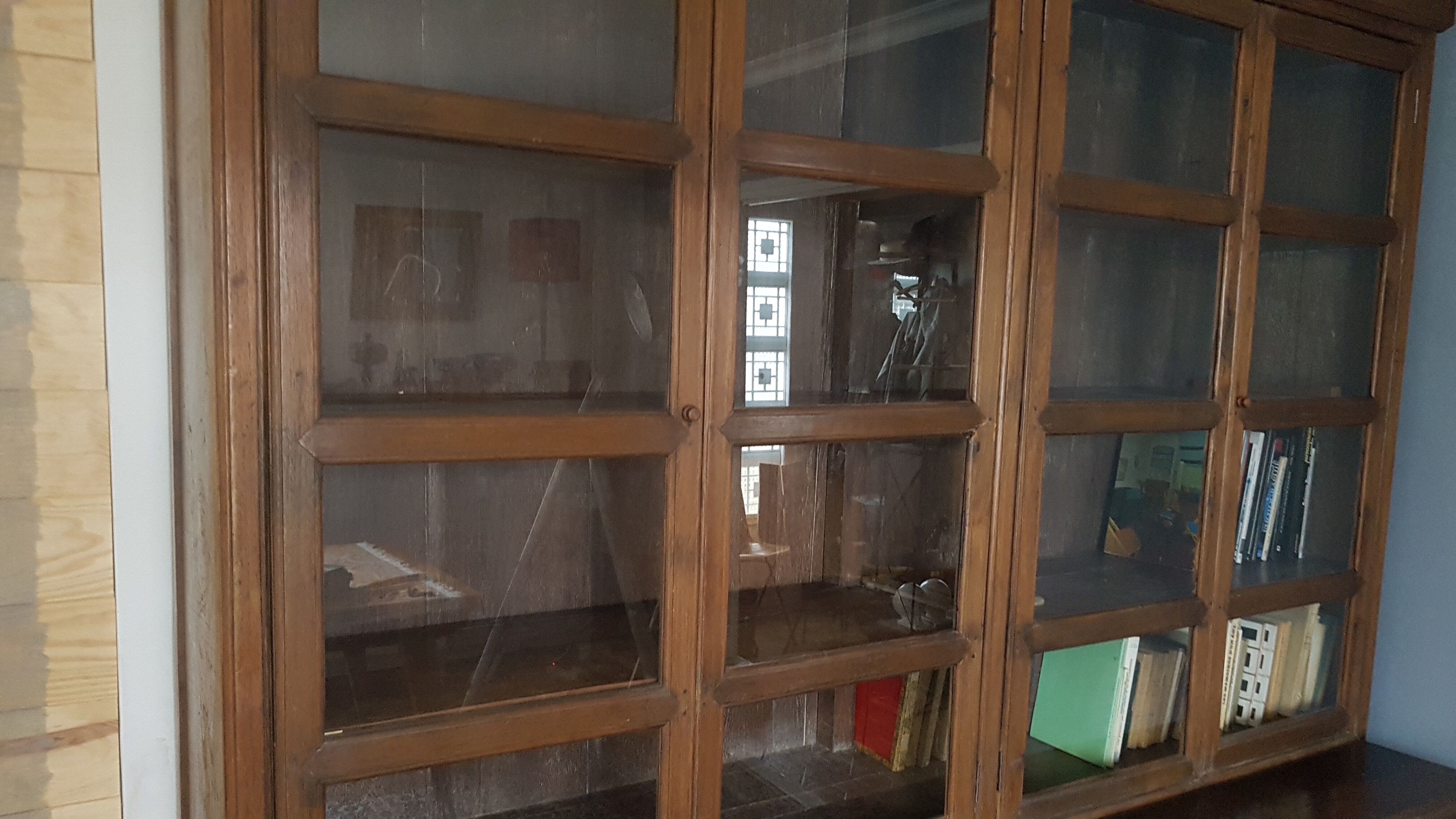 Former walnut pharmacist's furniture 1900