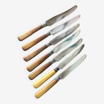 Vintage bakelite handle knives 1950