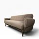 Vintage armchair/sofa/lounge in taupe colour with a stain.