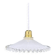 Vintage pendant light in white opaline glass