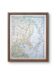 Asia, China and Japan. Geographical map printed in 1900.