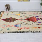 Handmade wool Berber rug 292 x 182 cm