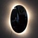Vintage illuminated mirror, 87x57 cm