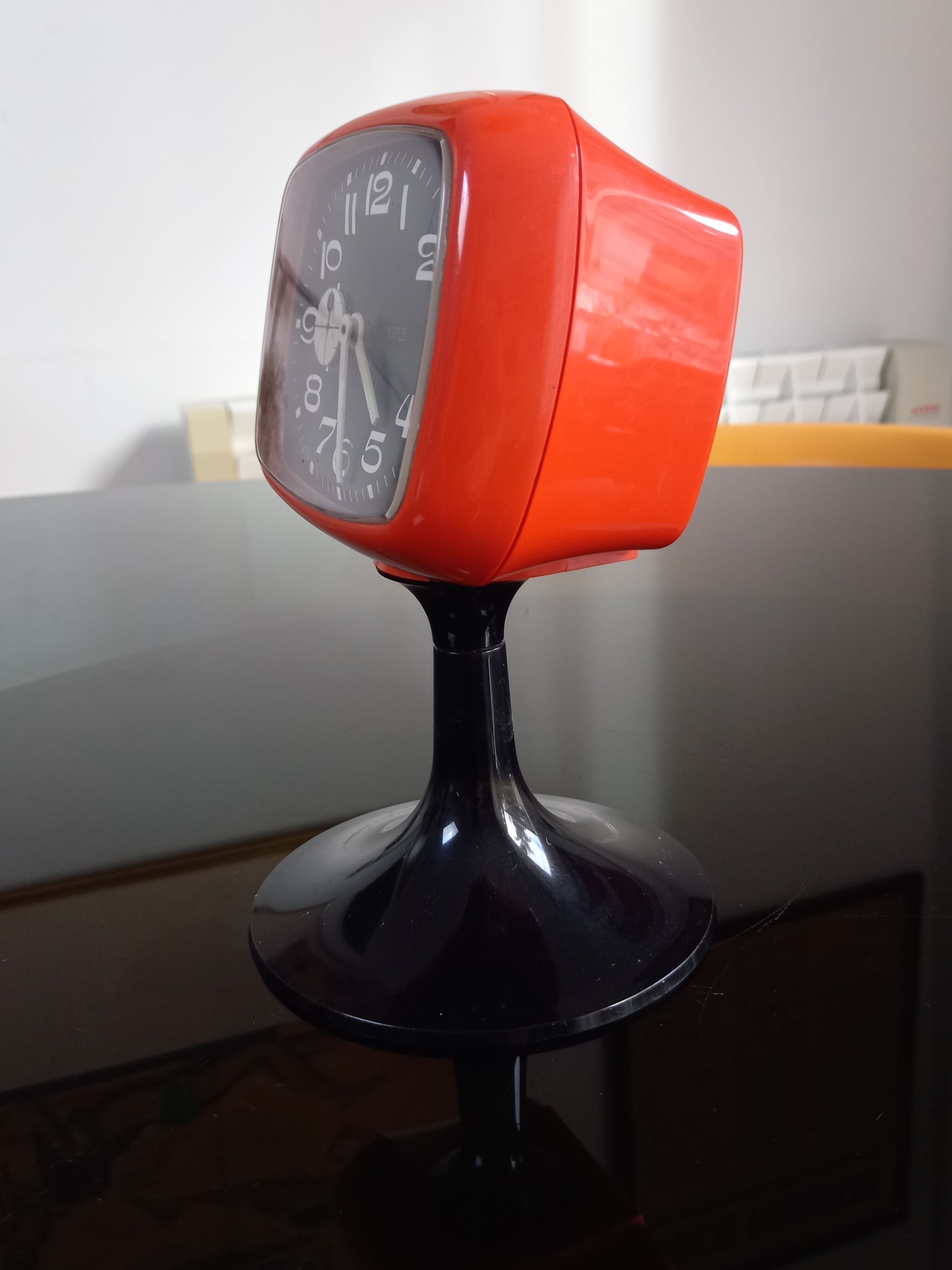 Alarm Clock Vintage Original Unique Space Age Alarm Clock by KAISER - German Table Clock Tulip -