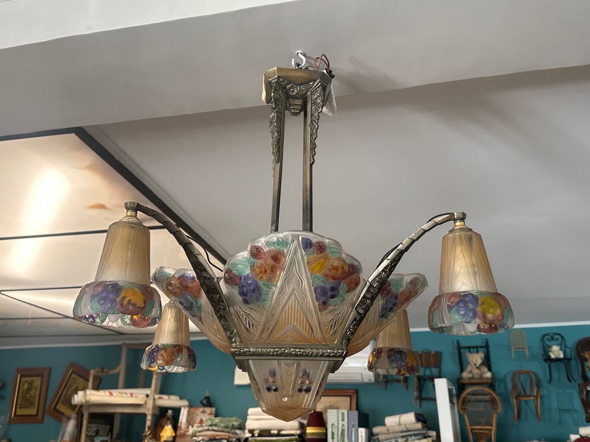 Very beautiful Art Deco chandelier.