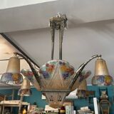 Très beau lustre art deco