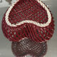 Empty Heart Pocket / Woven Ceramic Centrepiece - 1950s style