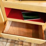 Yellow antique wardrobe