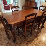 Provençal table in solid walnut