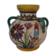 small vase has 4 handles Italy floral decoration