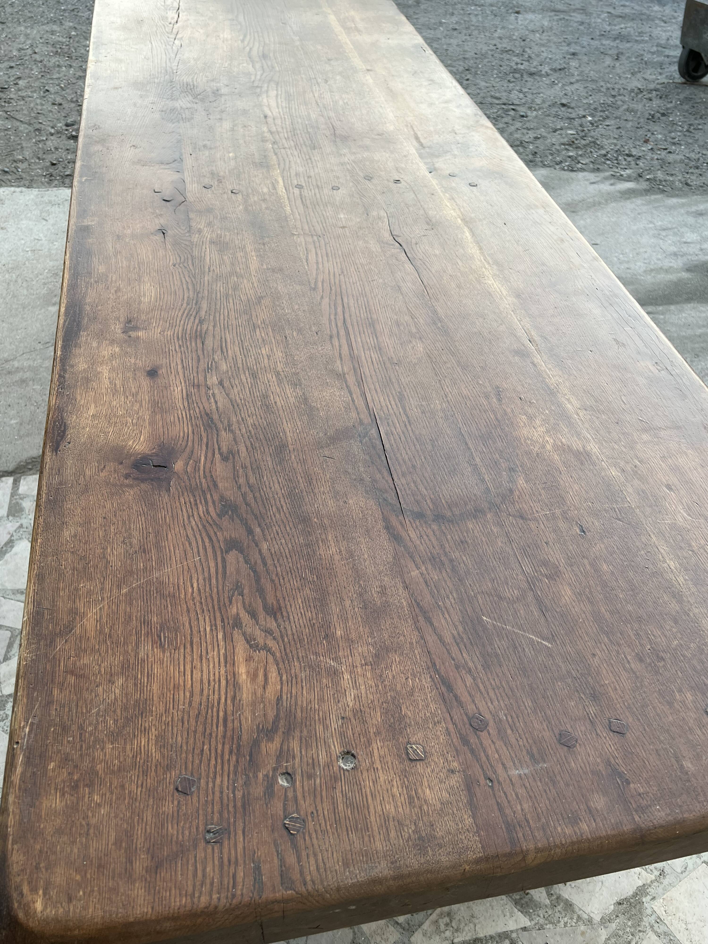 Oak monastery farm table