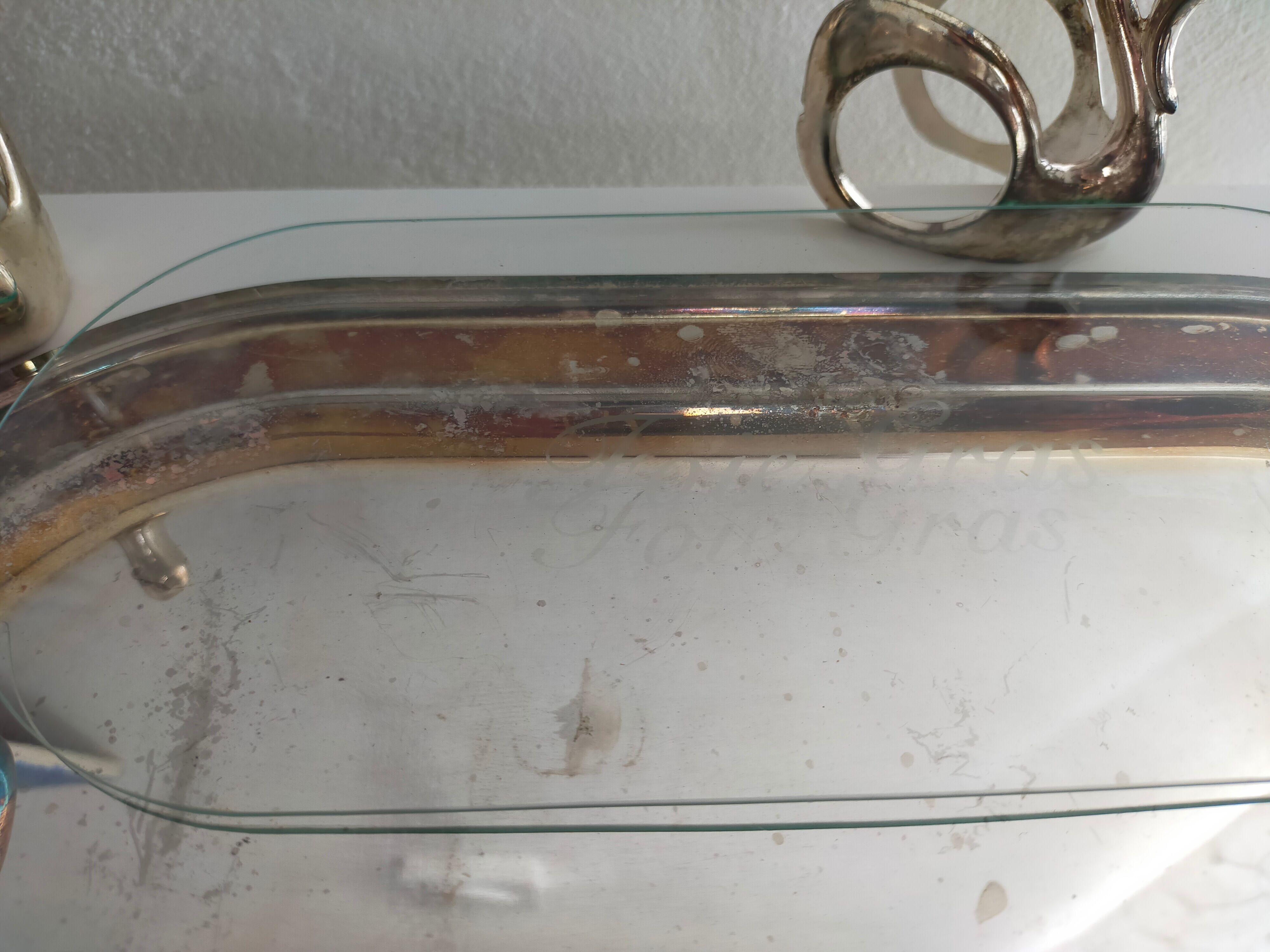 Silver metal foie gras set