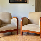 Paire de fauteuils club