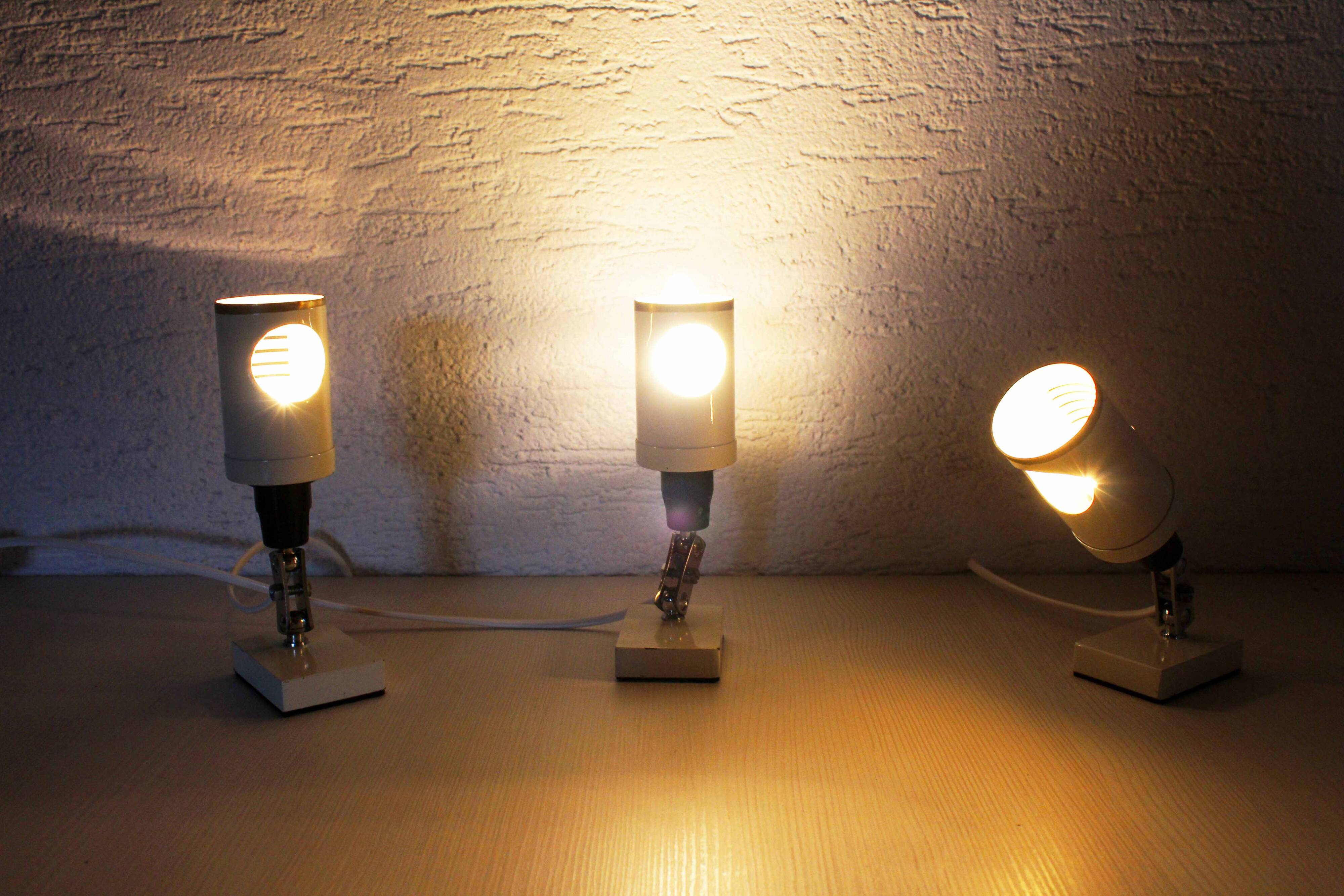 Pair of workshop lamps