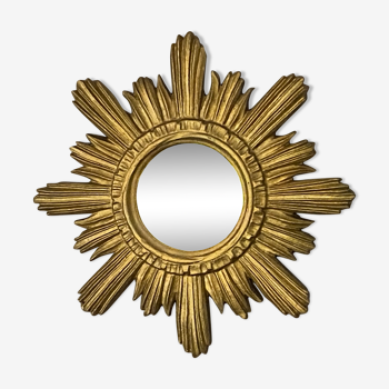 Golden sun mirror. 1960. Diameter 45cm