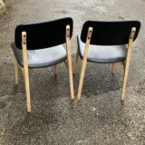 Pair of vintage Scandinavian chairs from the 60s