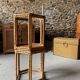 2 octagonal rattan coffee tables