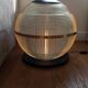 Globe Holophane en laiton sur socle