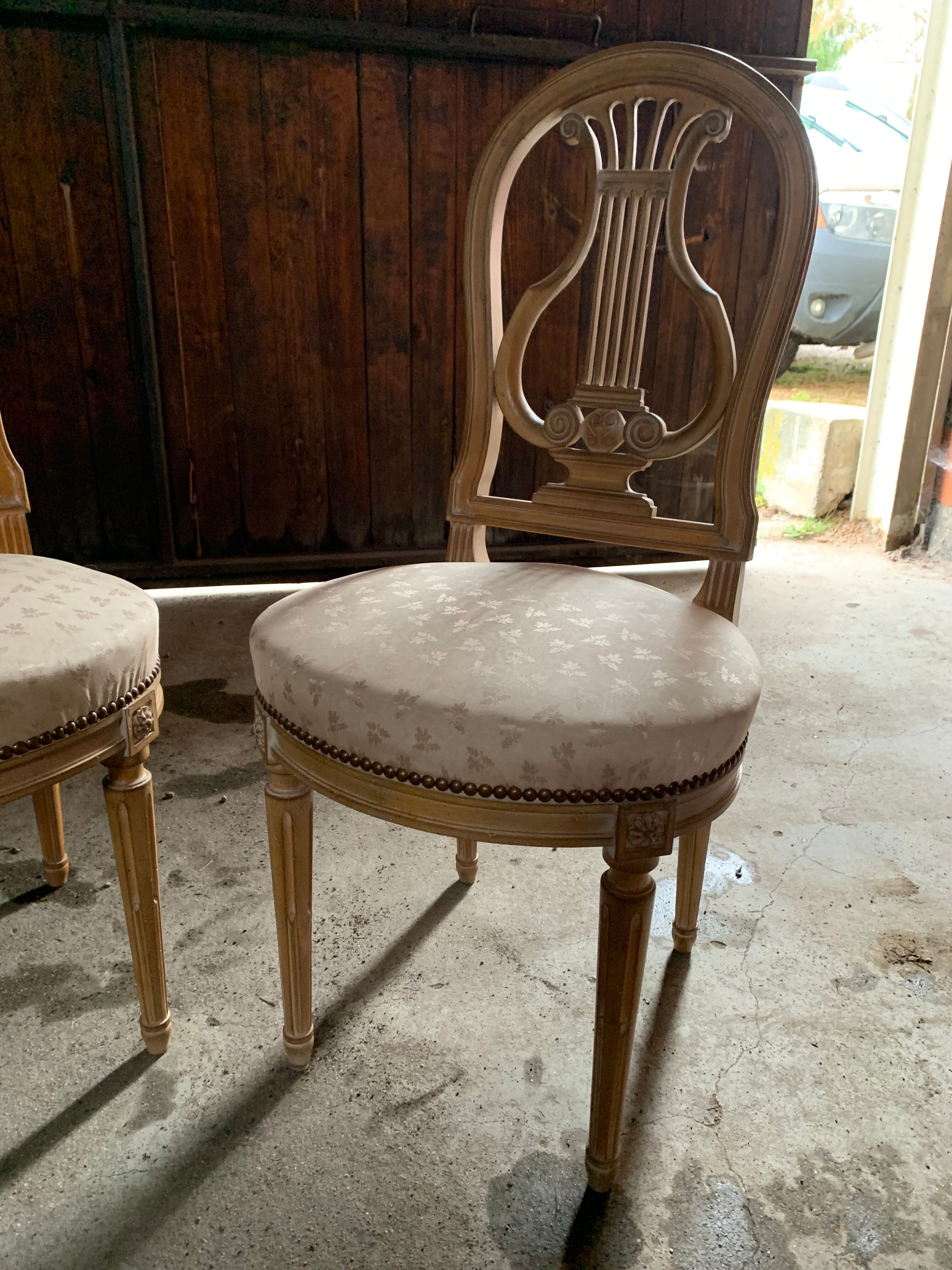 Pair of Louis XVI chairs