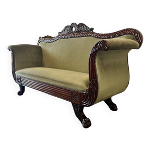 Canapé baroque vert - places