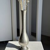 Vintage silver-plated floor vase