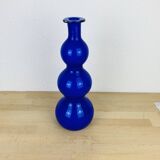 Scandinavian cobalt blue glass vase 40 cm