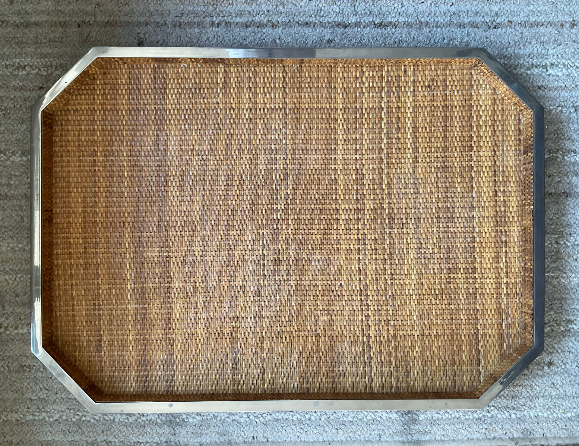 Large Italian serving platter by Tommaso Barbi from the 1970s.
