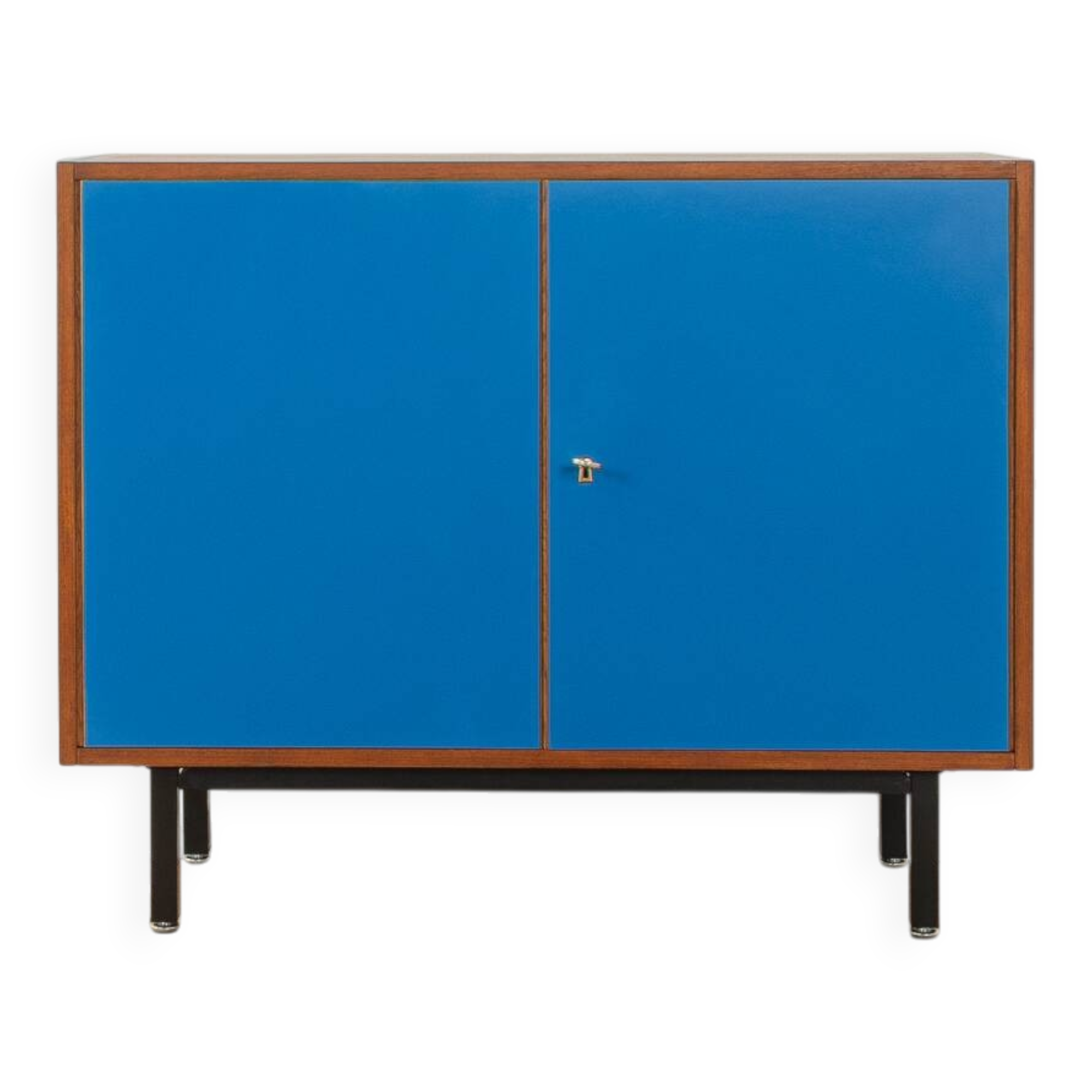 Commode bleue élégante des années 1960 par DeWe