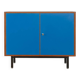 Commode bleue élégante des années 1960 par DeWe