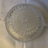Saladier en cristal taillé circa 1950