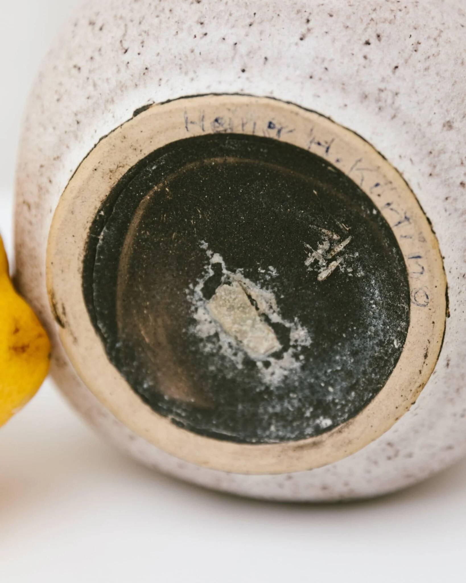 Beige Ceramic Vase by Heiner Hans Körting Studio, 1970s German Dornburg Studio Pottery