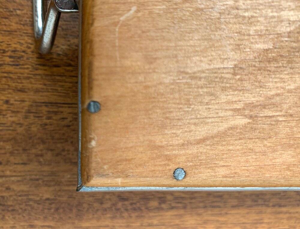 Metal and glass plateau Art Deco / Art Nouveau