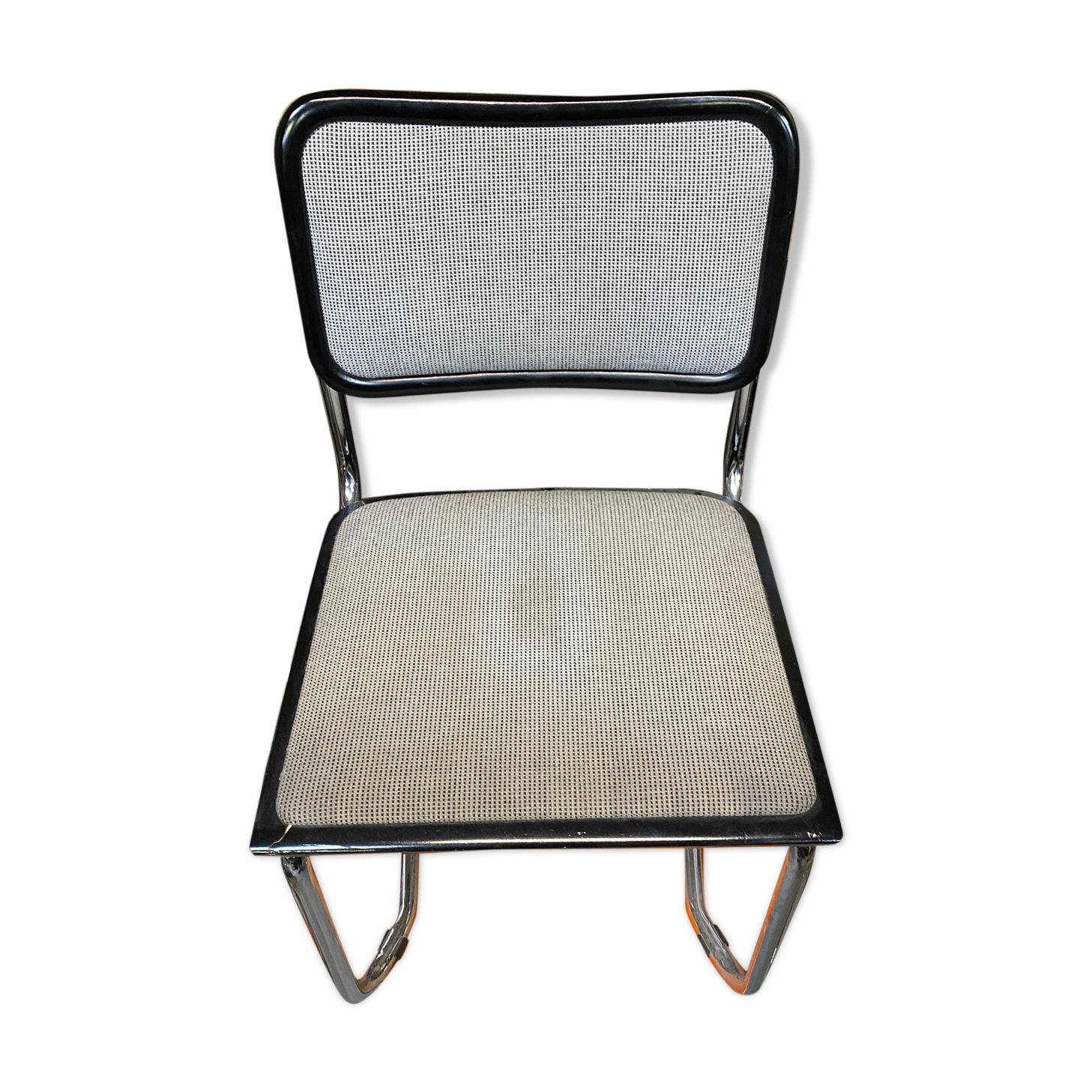 Chair, black fabric