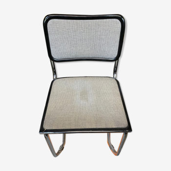 Chair, black fabric