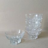 6 coupelles en verre