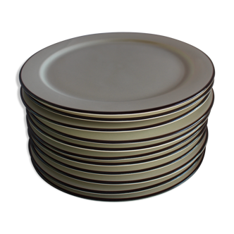Series of 11 plates Terra Campagna Rosenthal studio line vintage 1970