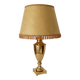 Art deco living room lamp in golden brass from the 1950s