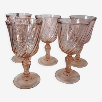 Set of 5 Rosaline water glasses