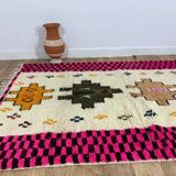 Handmade Moroccan Berber rug 257 X 150 CM