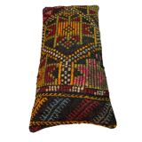 Vintage turkish kilim cushion cover , 30 x 60 cm