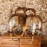 Palm type chandelier by Hans Kogl