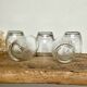 5 petits verres striés vintage