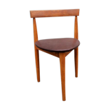 Chair in wood and skai, Yugoslavia, 1960