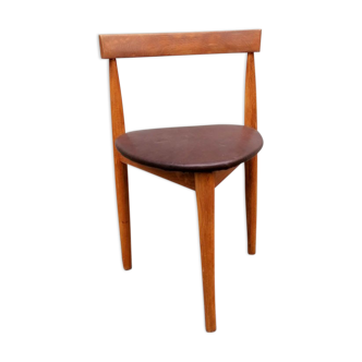 Chair in wood and skai, Yugoslavia, 1960