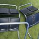 Pair of MR 10 chairs with Mies Van der Rohe laces, Knoll International