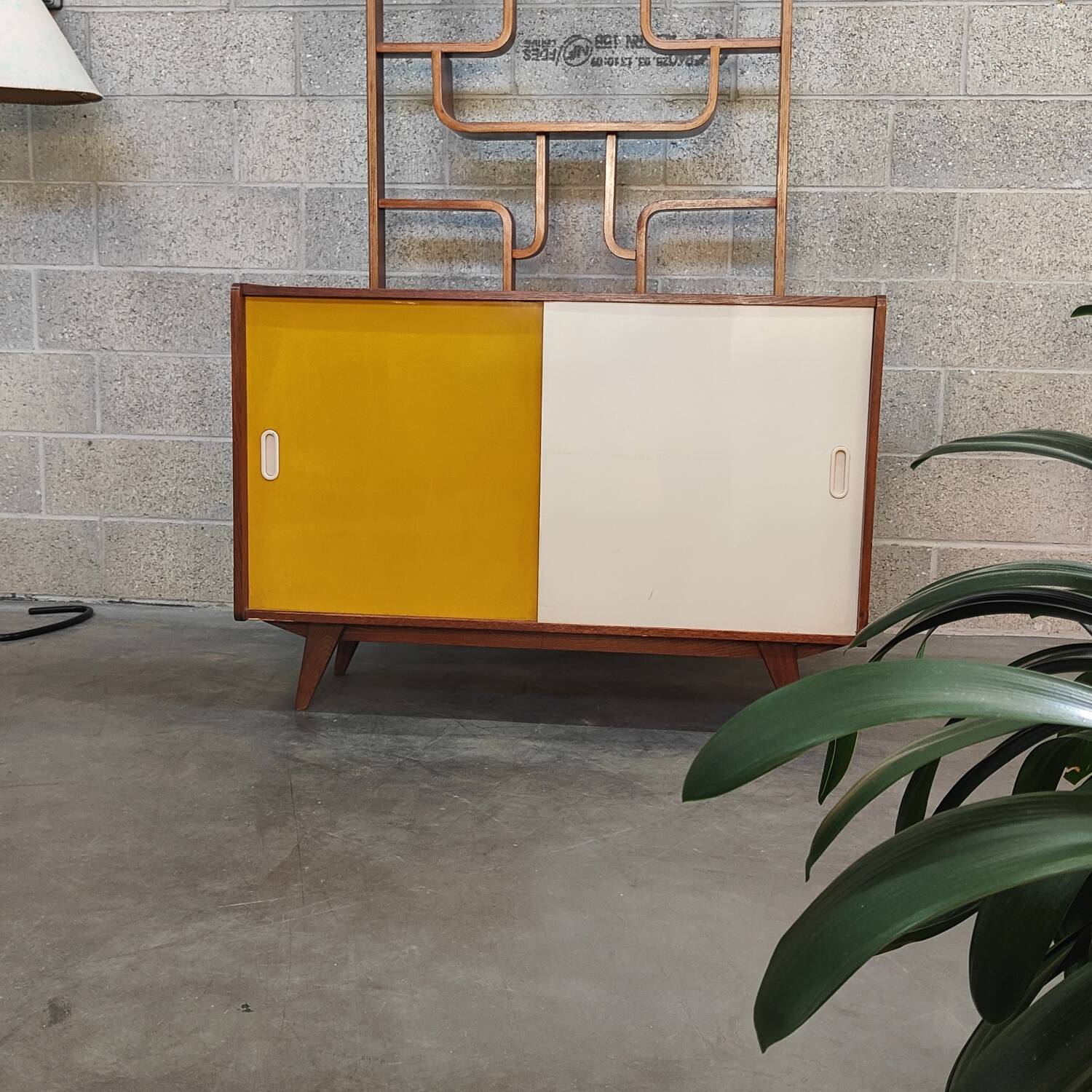 Yellow U 452 Commode Sideboard by Jiri Jiroutek for Interier Praha 1960